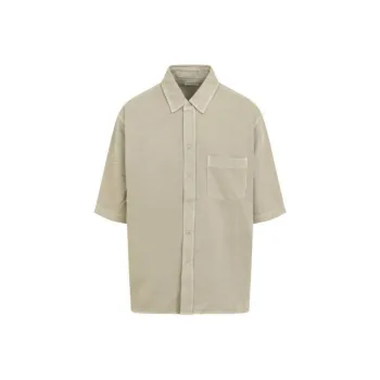 Lemaire Short Sleeved Denim Shirt
