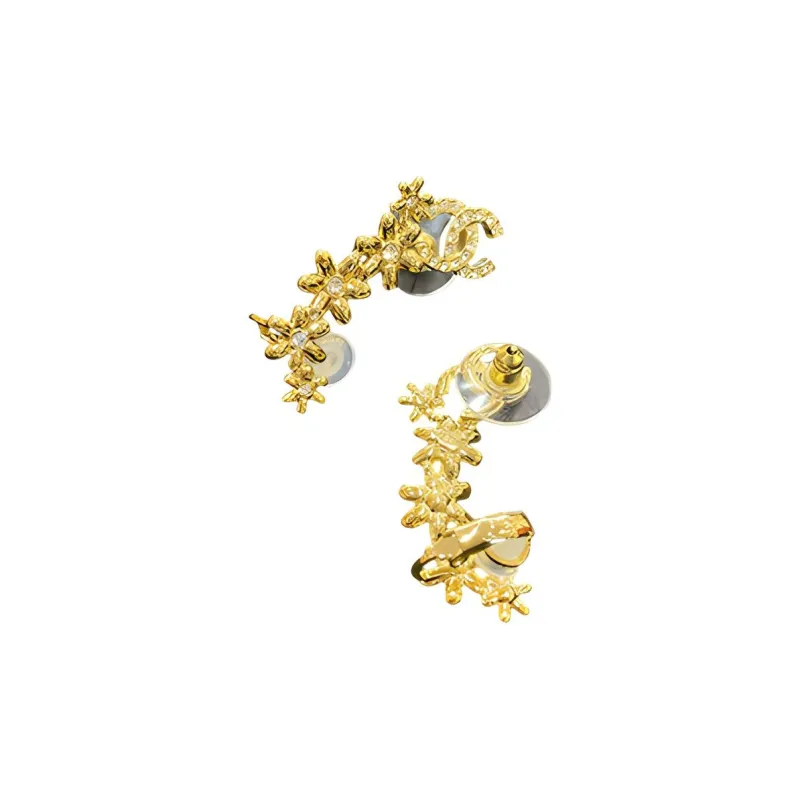 CHANEL Earrings Women's Gold-1
