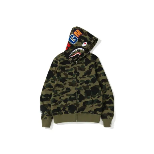 A BATHING APE 1st Camo Shark Full Zip Hoodie