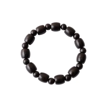 ZHOUDIWANG African Blackwood Wooden Bracelets Unisex