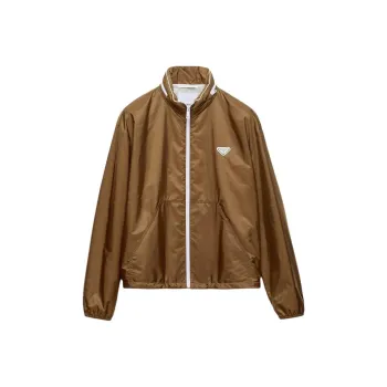 PRADA Re Nylon Jackets & Coats Men's Brown