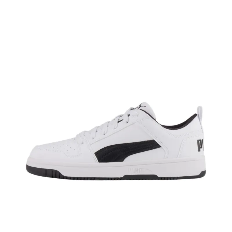 PUMA Rebound Layup Low Top Casual Shoes Unisex White Black-0