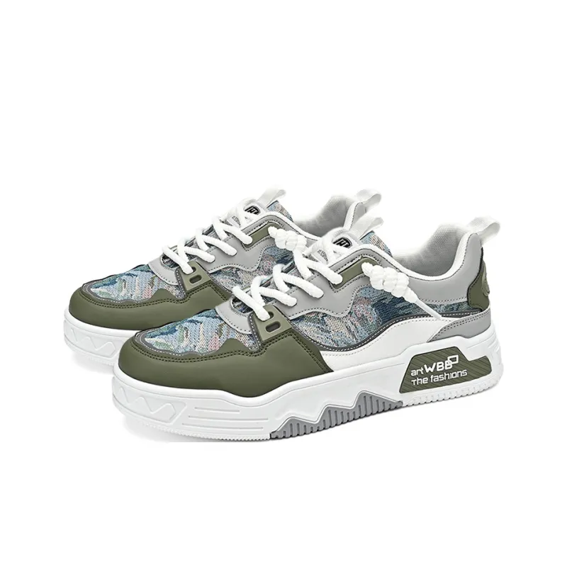 HACKBUTEER Low Top Skateboard Shoes Men's Box Included-9