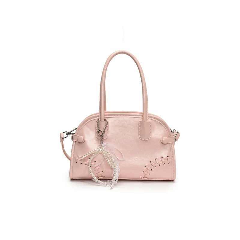 PINK·LAND PU Shoulder Bag, Crossbody Bag, Handbag Women's White/Pink/Blue-6