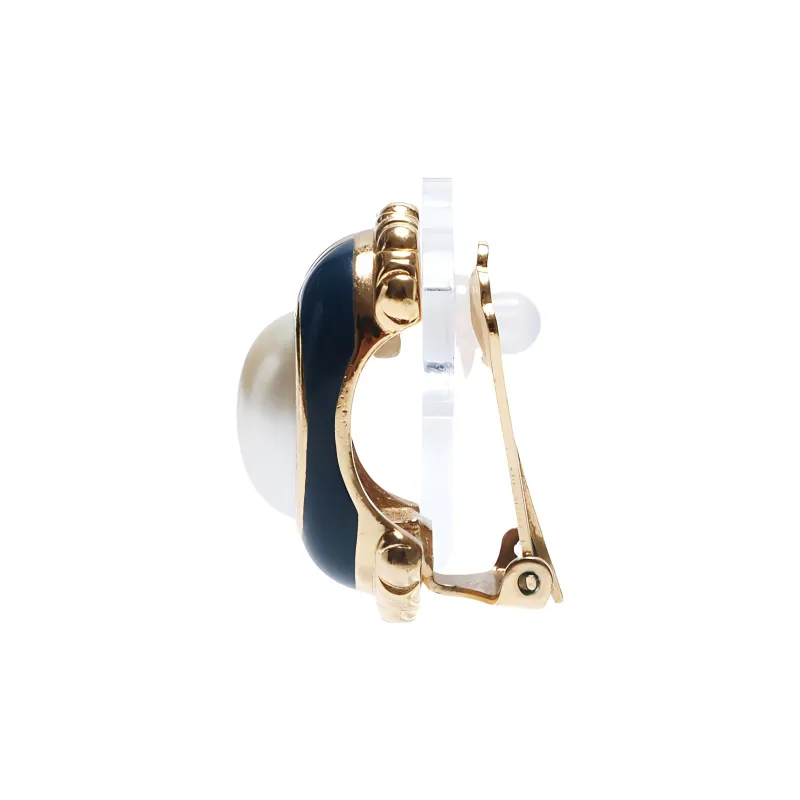 Burberry 1990s Faux pearl Earrings-2