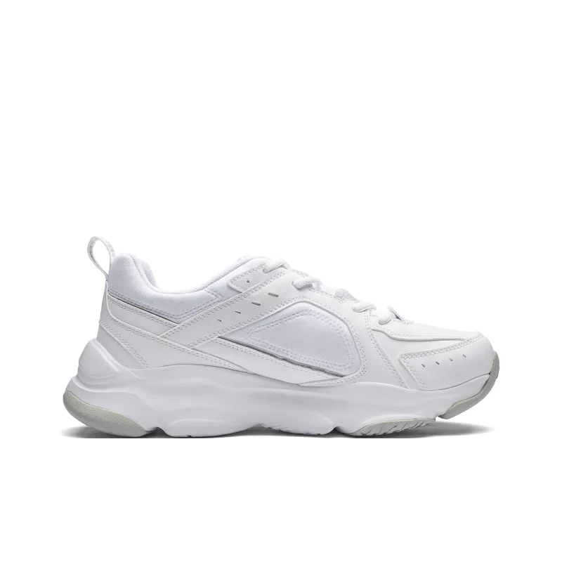 Kappa Anti Slip And Wear Resistant Height Increasing Low Top Chunky Sneakers Women's White-1