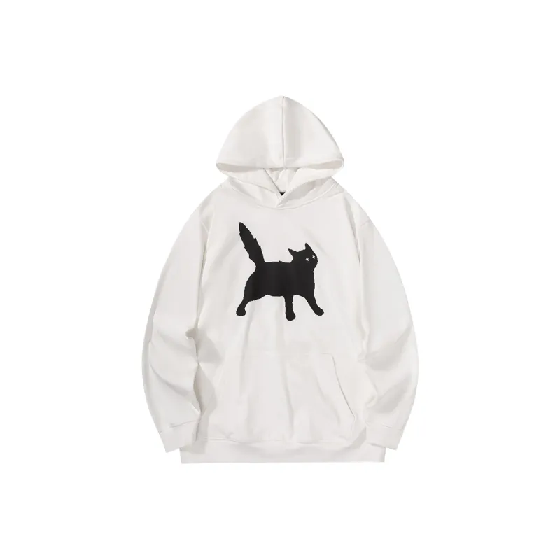 Suamoment Sweatshirt Spring Fall American Casual Loose Fit Hoodie Unisex-20