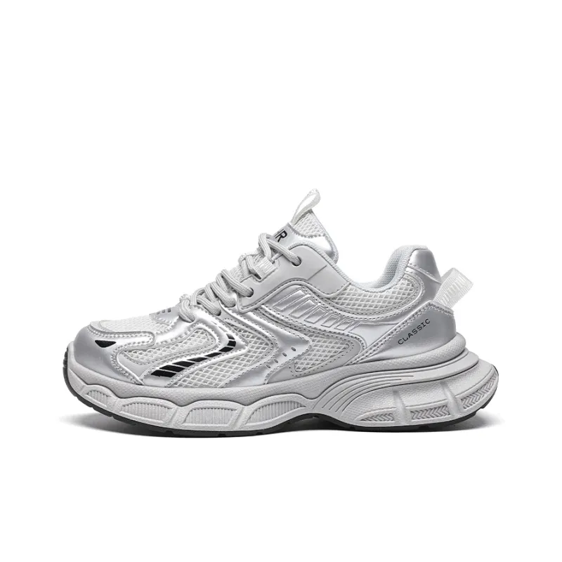 ZHR Low Top Chunky Sneakers Women's Silver-0