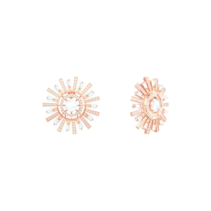Swarovski Sunshine Earrings Women's Rose Gold-2