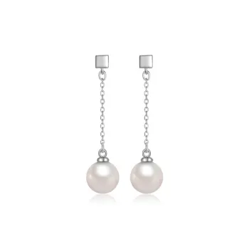 ZXIN JEWELRY Pearl Drop Earrings Women's
