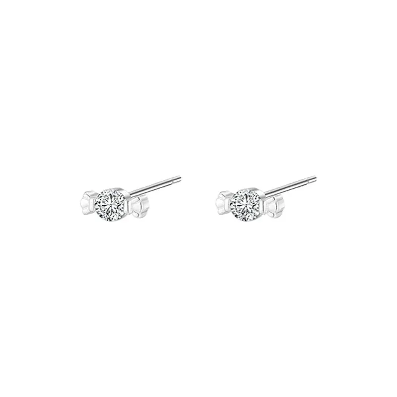 GUDUD S999 Fine Silver Stud Earrings Women's-11