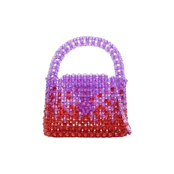 Germanier Plastic Handbag Women's Lavender & Rose Red