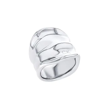 CALVIN KLEIN Stainless Steel Rings Men's Silver/Gold