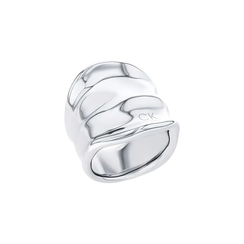 CALVIN KLEIN Stainless Steel Rings Men's Silver/Gold-0