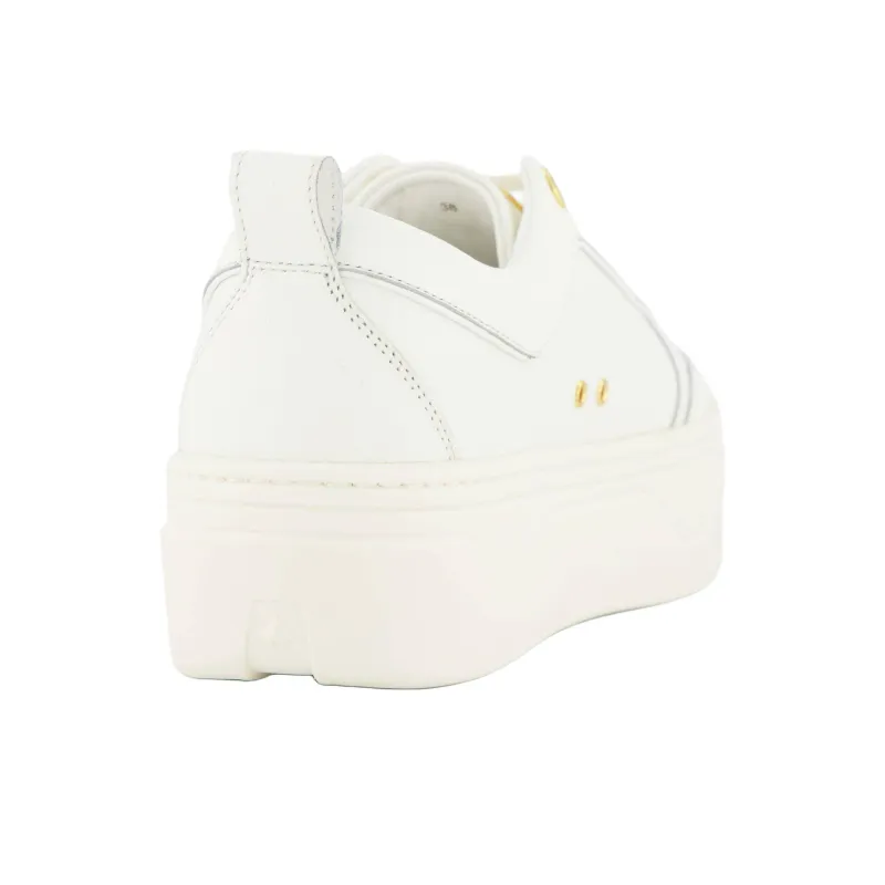 MCM Low Top Stylish Skateboarding Shoes Women's White-4