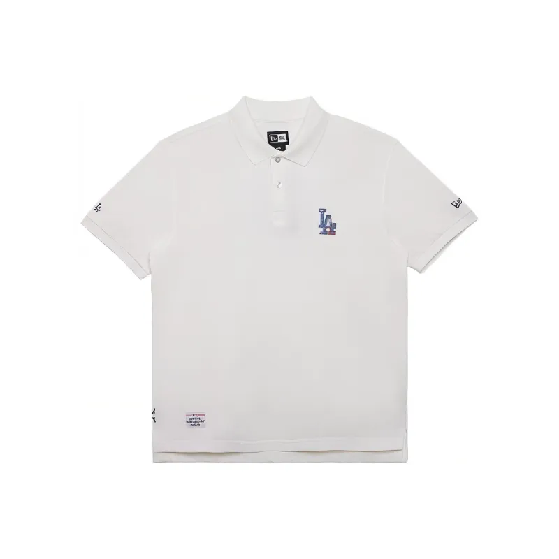 New Era SS24 Polo Shirt Unisex Ivory White-0