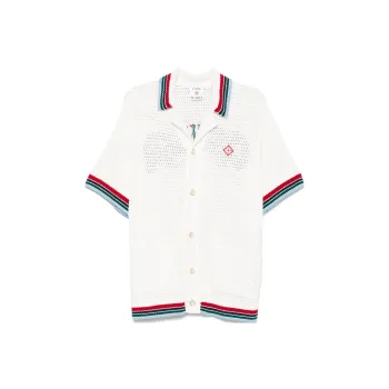CASABLANCA Sporty Faux Crochet Shirt