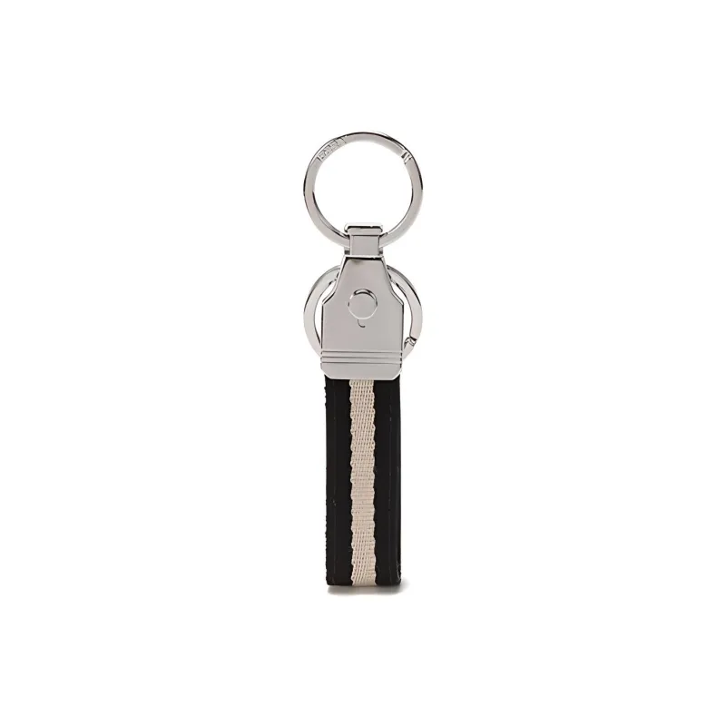 BALLY Canvas Stripe Keyring-0