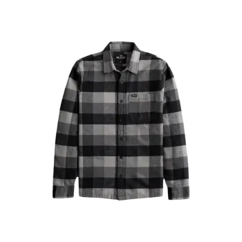 Hollister Shirt Men's Gray Plaid