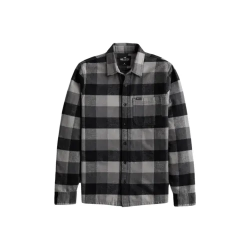 Hollister Shirt Men's Gray Plaid