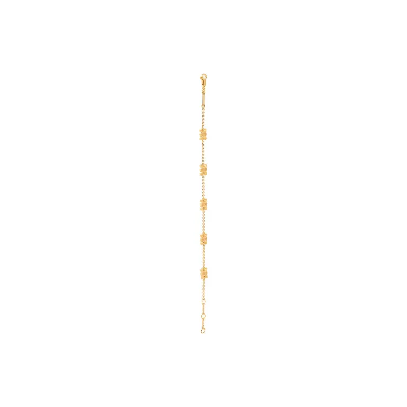 CELINE Triomphe Mini Triomphe Bracelet In Brass With Gold Finish-1