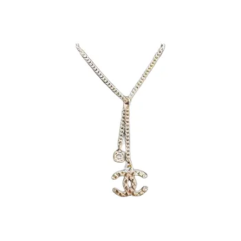 CHANEL Metal Necklaces Women's Gold