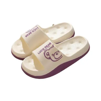 Ke Jiayi Platform Slippers For Dormitory & Indoor Home, Cute Outerwear, Slip Resistant, Odor Free, Cool Slippers