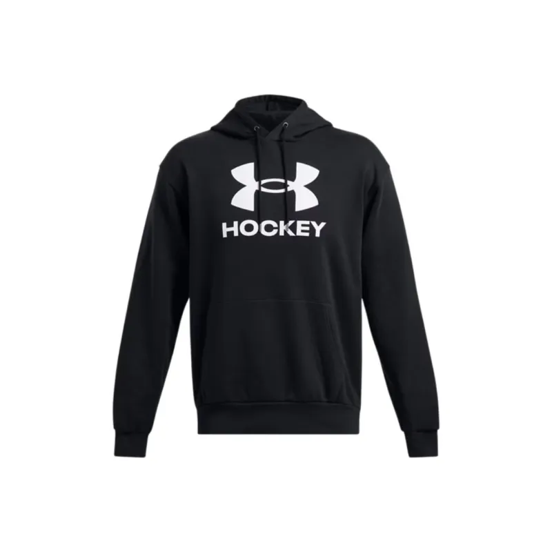 Under Armour HockeyIcon Men's UA Icon Fleece Hockey Hoodie Sweatshirt Men's Black-0