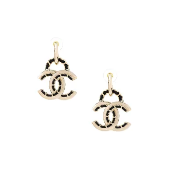 CHANEL Earrings Women's Gold