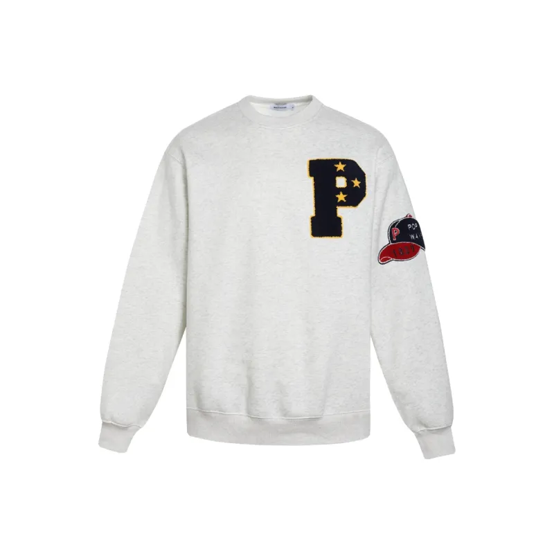 POPWAVE Sweatshirt Unisex Snowflake White-0