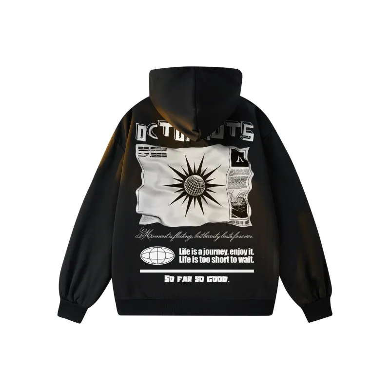 Small Columns Under The Sea Hoodie Unisex-4