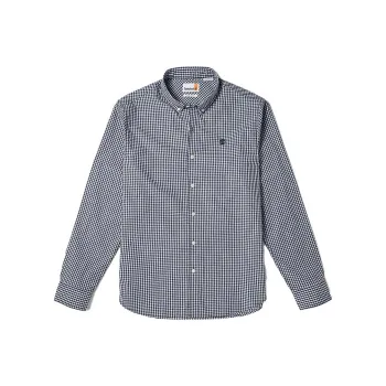 Timberland Shirts Men Dark Sapphire Yarn Dyed Woven