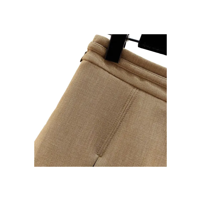 Mo Han Yi Mei Casual Short Skirts Women's Khaki-2
