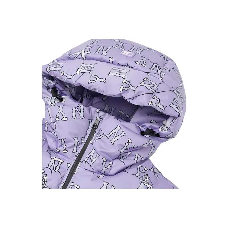 MLB New York Yankees Down Jacket Women's Purple-4