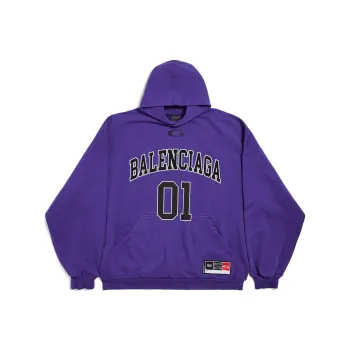 Balenciaga SS25 Sweatshirt Loose Fit Men's Purple