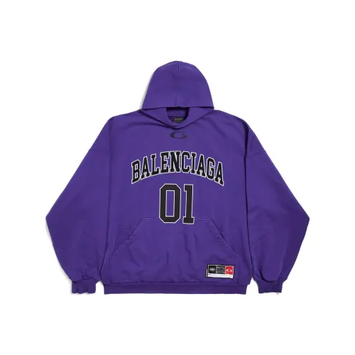 Balenciaga SS25 Sweatshirt Loose Fit Style Men
s Purple