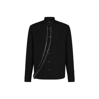 DSQUARED 2 Icon Clubbing Zip Effect Shirt