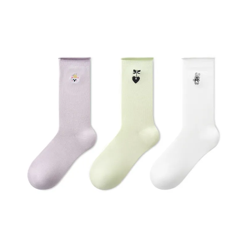 Primeet Mid Calf Socks Women's 3 Pack-6