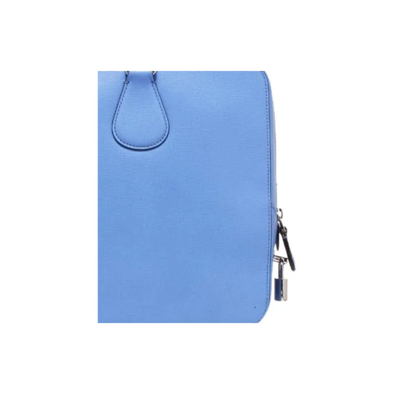 BALLY Genuine Leather Handbag Regular Women's Blue-3