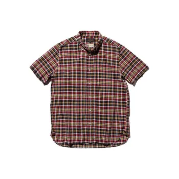 Beams Shirts Men Burgundy