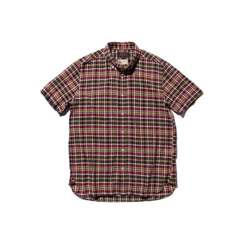 Beams Shirts Men Burgundy-0