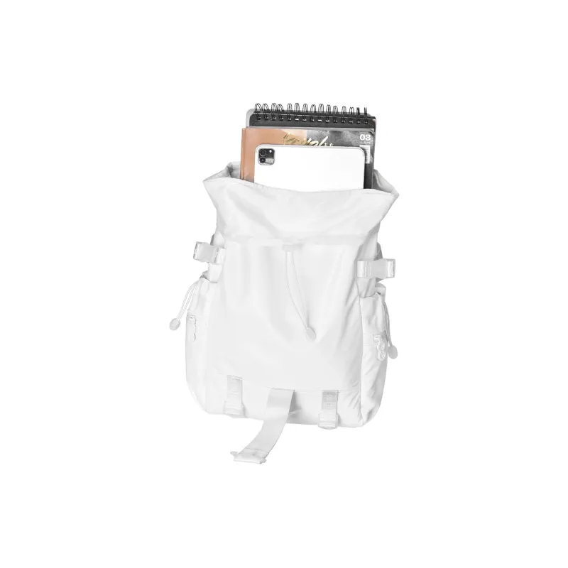 8atheist Polyester Backpack Regular Unisex White-2