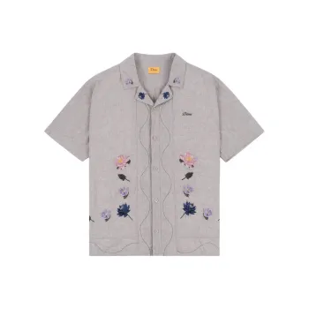Dime MTL SS24 Shirt Unisex Stone Blue Lilac Color