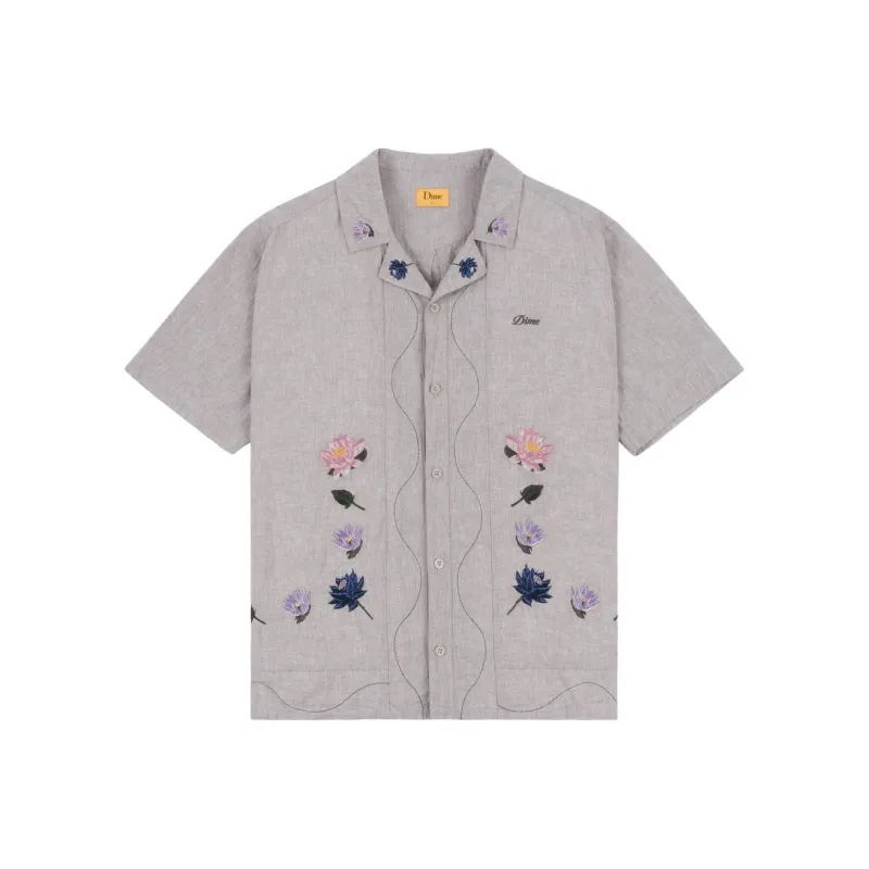 Dime MTL SS24 Shirt Unisex Stone Blue Lilac Color-0
