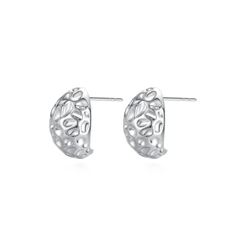 VIGG 925 Sterling Silver, Hypoallergenic Stud Earrings Women's