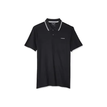CALVIN KLEIN Polo Shirt Men's Black