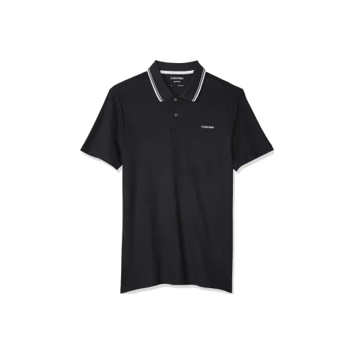 CALVIN KLEIN Polo Shirt Men's Black