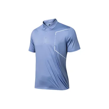 Anta Polo Shirt Men's Cerulean Sky Blue