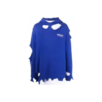 Balenciaga Political Campaign Destroyed Knit Hoodie