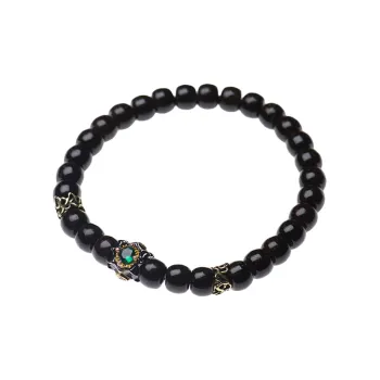Bluish Reverie Coconut Shell Beads Bracelets Unisex